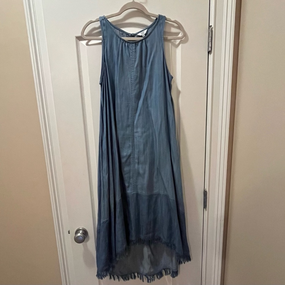 Crown & Ivy High Low Tencel Dress, Size Medium
